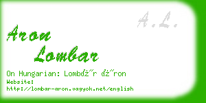 aron lombar business card